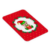 クリスマス小妖精や小人、松のリース、ポインセチア&スター マグネット (右側)