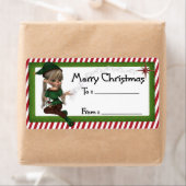 クリスマス小妖精や小人D4 ::ファンタジークリスマスギフトラベル ラベル (インサイチュ)