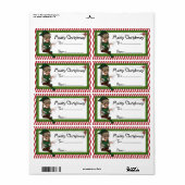 クリスマス小妖精や小人D4 ::ファンタジークリスマスギフトラベル ラベル (フルシート)