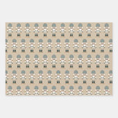 クリスマス小妖精や小人from Santa ラッピングペーパーシート (正面2)