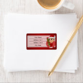 クリスマス少年の漫画のラベル ラベル (インサイチュ)