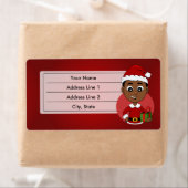 クリスマス少年の漫画のラベル ラベル (インサイチュ)