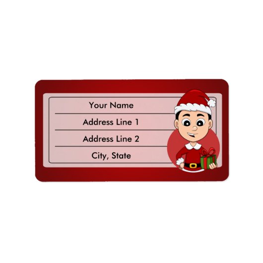 クリスマス少年の漫画のラベル ラベル (正面)