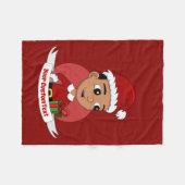 クリスマス少年の漫画フリースブランケット フリースブランケット (正面(横))