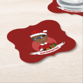 クリスマス少年の漫画紙コースター ペーパーコースター (アングル)