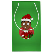 クリスマス少年の漫画 スモールペーパーバッグ (裏面)