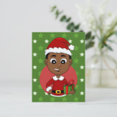 クリスマス少年マンガの休日のはがき シーズンポストカード (スタンド正面)