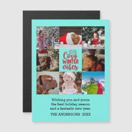 クリスマス居心地の良い冬の雰囲気ファミリーフォトコラージュ