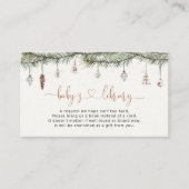 クリスマス居心地の良い本(ベビーエンクロージャカード) エンクロージャーカード (正面)