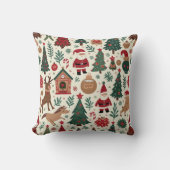 クリスマス居心地の良い枕クッション クッション (正面)