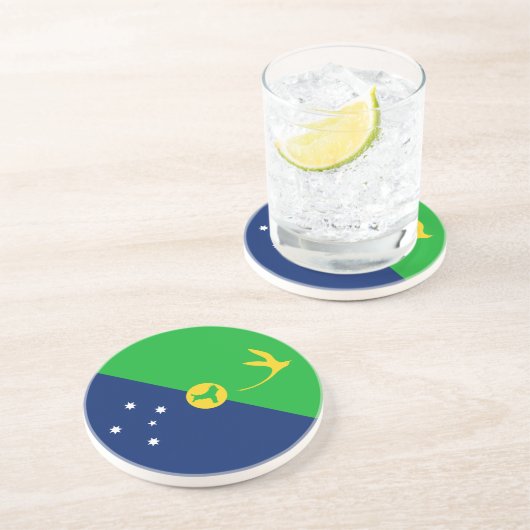 クリスマス島の旗 コースター (側面)