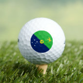 クリスマス島の旗 ゴルフボール (インサイチュ 木)
