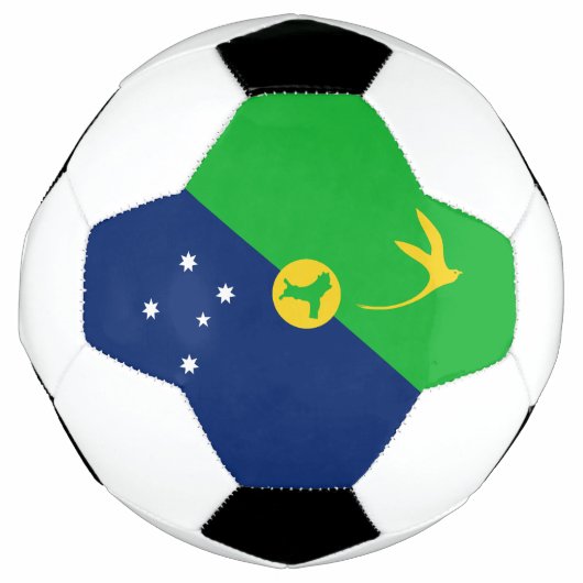 クリスマス島の旗 サッカーボール (正面)