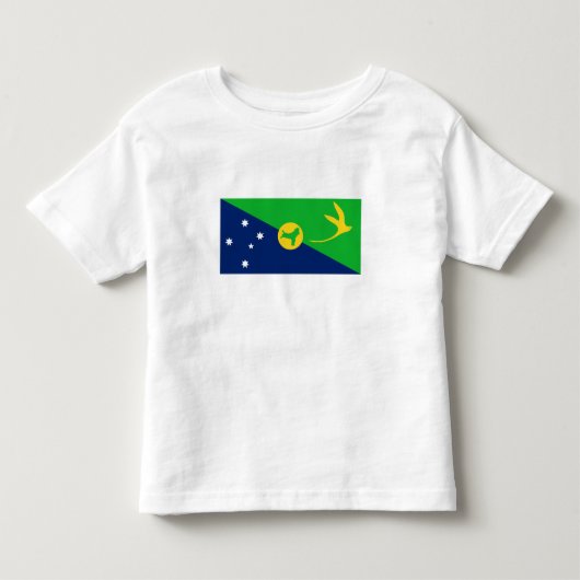 クリスマス島の旗 トドラーTシャツ (正面)