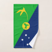 クリスマス島の旗 バスタオルセット (ハンドタオル)