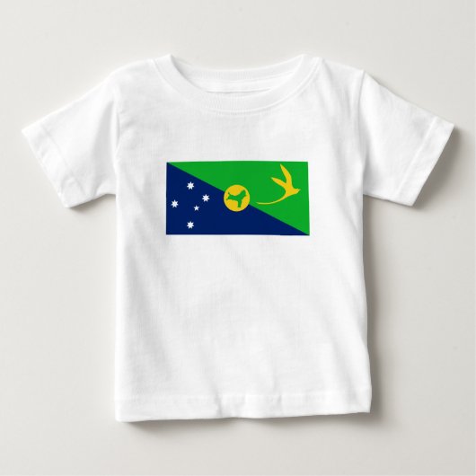 クリスマス島の旗 ベビーTシャツ (正面)