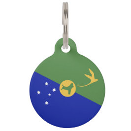 クリスマス島の旗 ペット ネームタグ