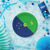 クリスマス島の旗 ペーパープレート (パーティー)