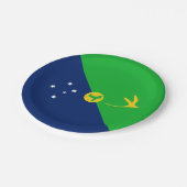 クリスマス島の旗 ペーパープレート (アングル)