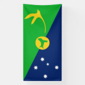 クリスマス島の旗 横断幕 (縦)