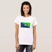 クリスマス島の旗 Tシャツ (正面フル)