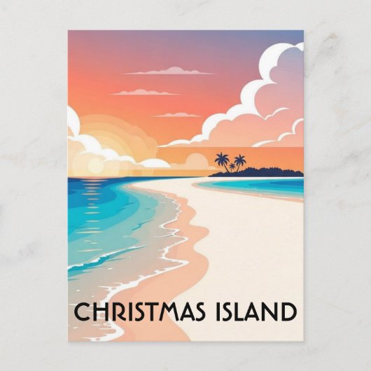 クリスマス島への旅 ポストカード (正面)