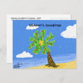 クリスマス島シーソンの挨拶はがき シーズンポストカード (正面/裏面)