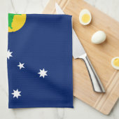 クリスマス島国旗 キッチンタオル (四つ折り)