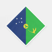 クリスマス島国旗 スタンダードランチョンナプキン (角)