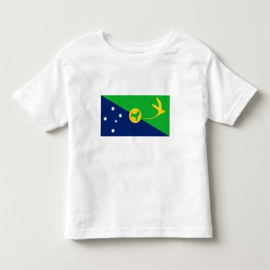 クリスマス島国旗 トドラーTシャツ (正面)