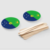 クリスマス島国旗 ハンドファン (組立なし)