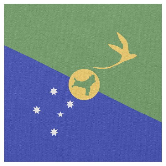 クリスマス島国旗 ファブリック (クローズアップ)