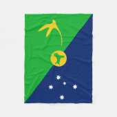 クリスマス島国旗 フリースブランケット (正面)