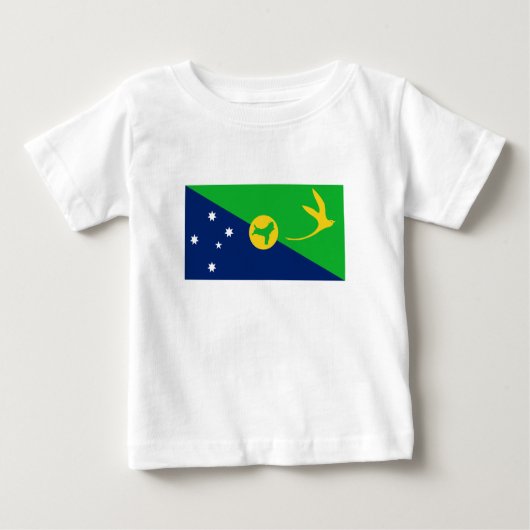 クリスマス島国旗 ベビーTシャツ (正面)