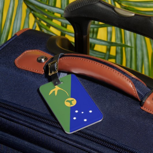 クリスマス島国旗 ラゲッジタグ (正面インサイチュ1)