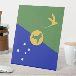 クリスマス島国旗 台座サイン