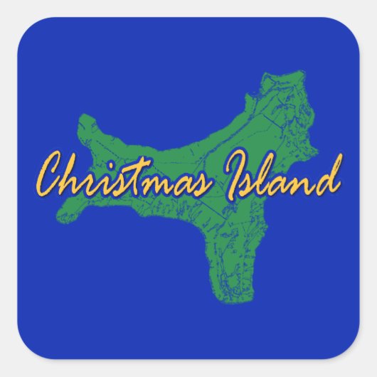 クリスマス島 スクエアシール (正面)