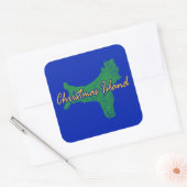 クリスマス島 スクエアシール (封筒)