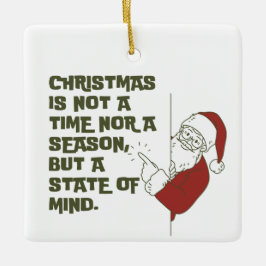 クリスマス州 セラミックオーナメント