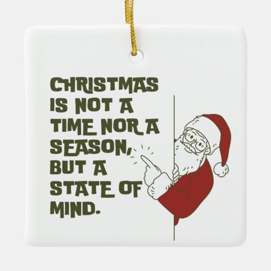 クリスマス州 セラミックオーナメント (正面)