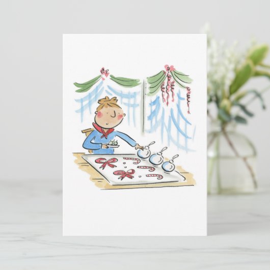 クリスマス工芸品 招待状 (スタンド正面)