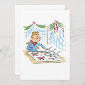 クリスマス工芸品 招待状 (正面/裏面)