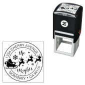 クリスマス差出人住所サンタクロスレイ セルフインキングスタンプ (インサイチュ)