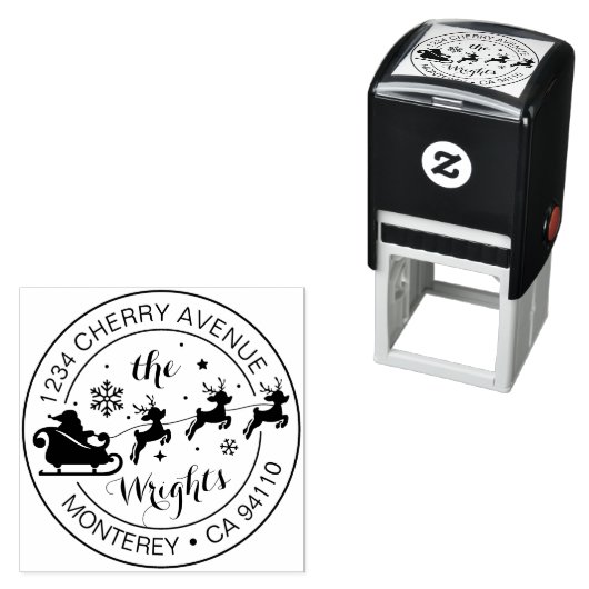 クリスマス差出人住所サンタクロスレイ セルフインキングスタンプ (インサイチュ)
