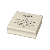 クリスマス差出人住所スタンプとホリー離れズ ラバースタンプ (スタンプ)