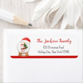 クリスマス差出人住所ラベルかわいいサンタクロース ラベル (インサイチュ)