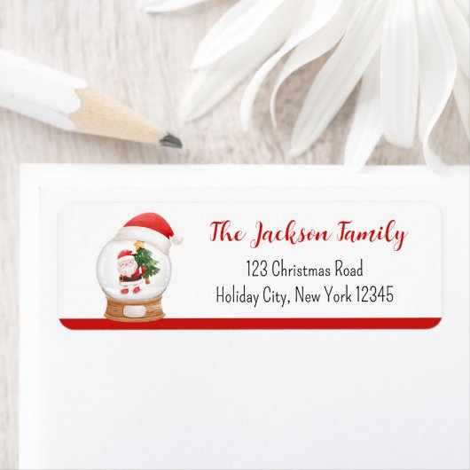 クリスマス差出人住所ラベルかわいいサンタクロース ラベル (インサイチュ)