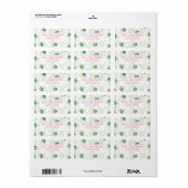 クリスマス差出人住所ラベルとホリー ラベル (フルシート)