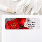 クリスマス差出人住所ラベルまたは好意の贈り物ラベル ラベル (インサイチュ)