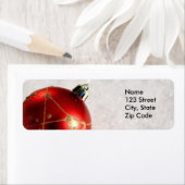 クリスマス差出人住所ラベルまたは好意の贈り物ラベル ラベル (インサイチュ)